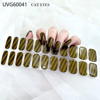 Blush Nail Stickers Uv Semi-baked Gel