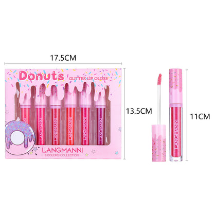 6-piece High Gloss Lip Gloss Set With Diamonds