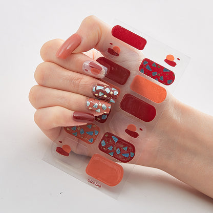 Bronzing Laser Nail Polish Film Fashion Nail Stickers