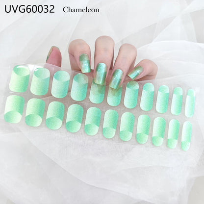 Blush Nail Stickers Uv Semi-baked Gel