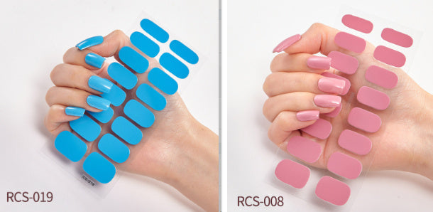 Simple waterproof nail stickers