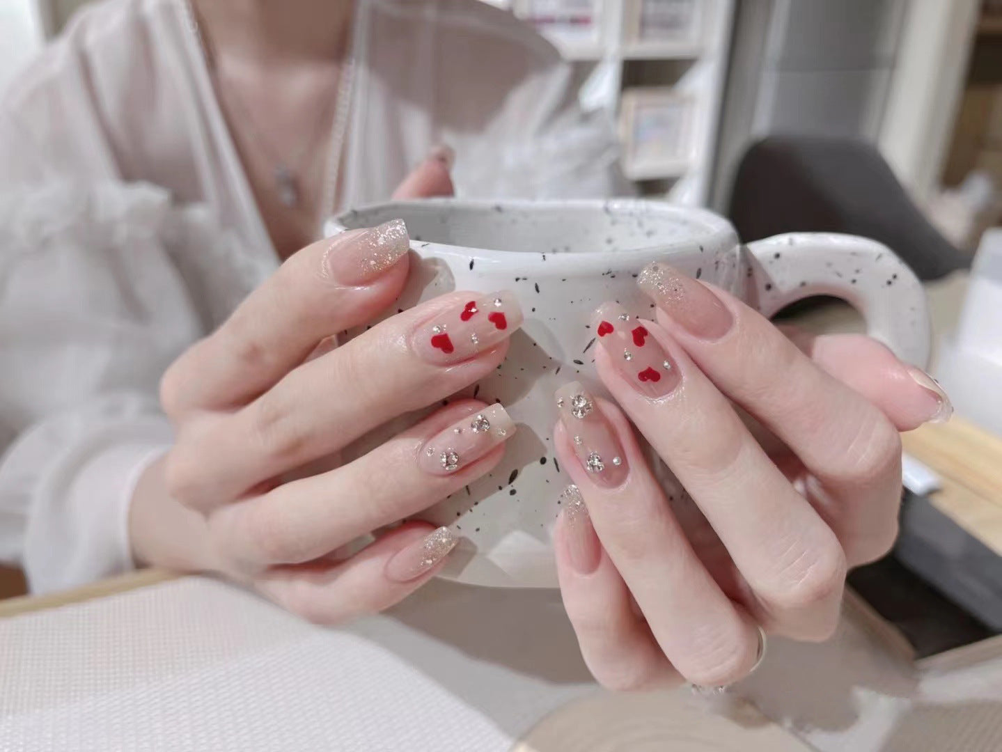 Autocollants pour ongles doux et amoureux de la Saint-Valentin Tanabata