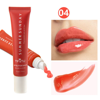 Gloss à lèvres polypeptidique Huile jaune hydratante