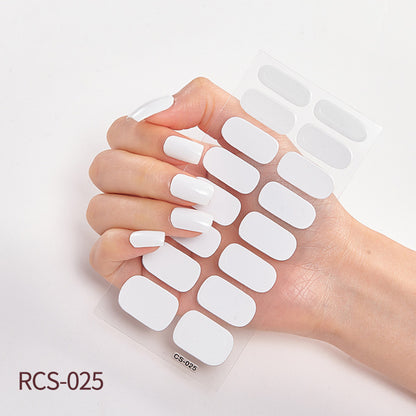 Simple waterproof nail stickers