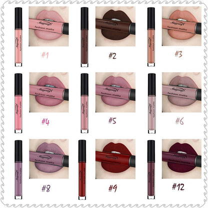 Non-stick matte lip gloss