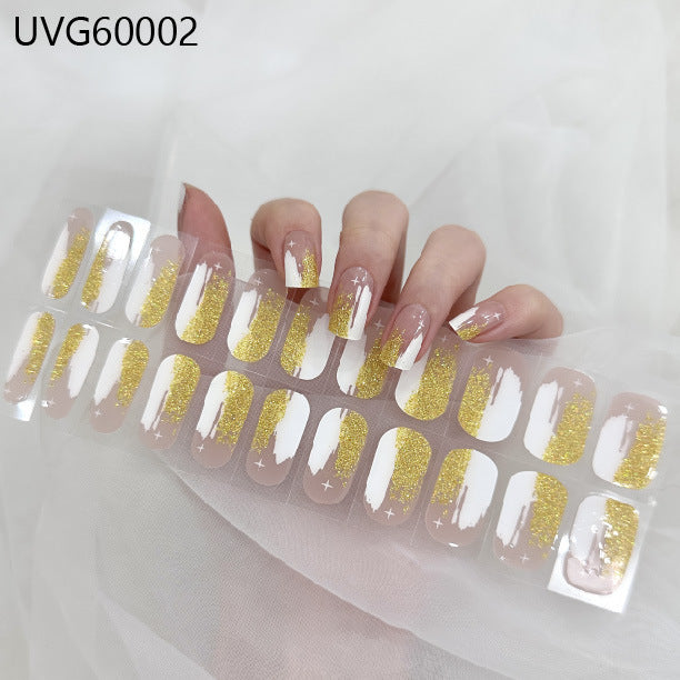 Blush Nail Stickers Uv Semi-baked Gel