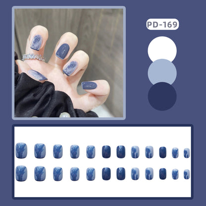 Wear Nail Manicure Fake Nail Tip Stickers Finished Product Nail Tip Frosted Ballet Nail Sticker