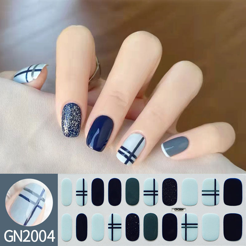 Simple Autumn And Winter Gel Nail Stickers