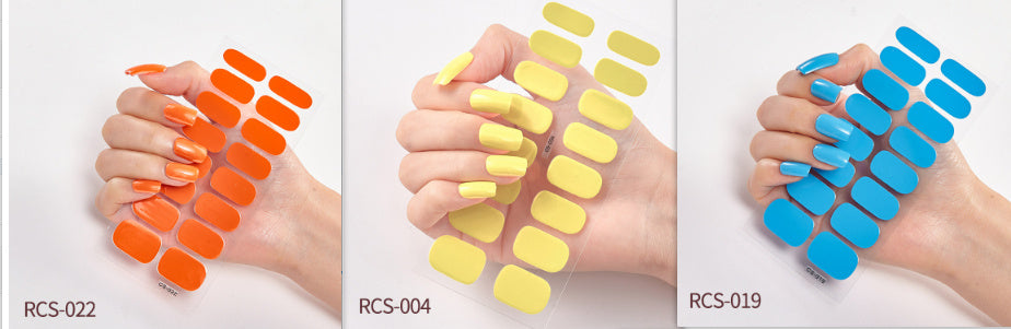 Simple waterproof nail stickers