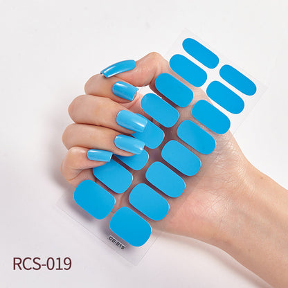 Simple waterproof nail stickers