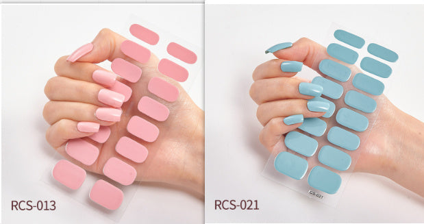 Simple waterproof nail stickers