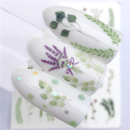 Autocollants pour ongles en forme de papillon floral, attrape-rêves, filigrane, bijoux