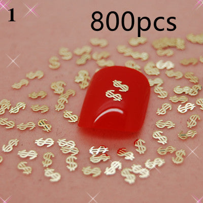 Metal alloy patch series DIY nail stickers