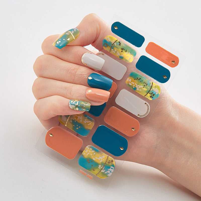 Laser Nail Polish Film Fashion Nail Stickers