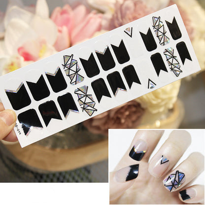 Nail Art Stickers Waterproof Colorful Christmas Letters