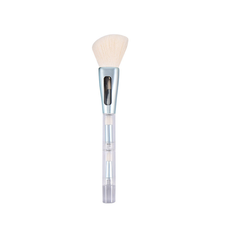 Pinceau de maquillage portable 4 en 1 Pinceau de maquillage de beauté Pinceau à blush Pinceau à ombre à paupières Outil de maquillage