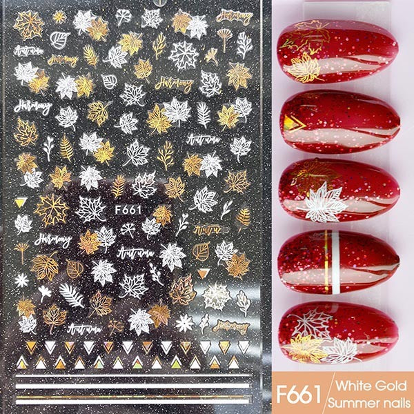 Japanese Three-dimensional 5D Embossed Nail Stickers