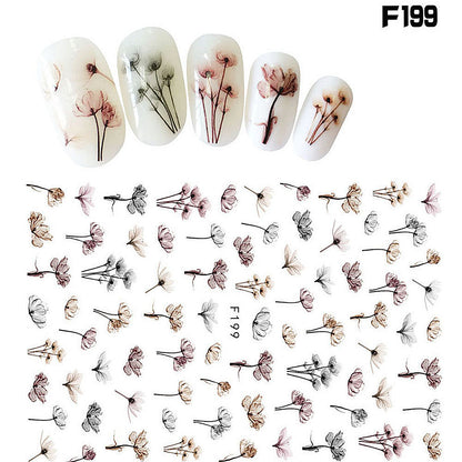 Japanese Three-dimensional 5D Embossed Nail Stickers