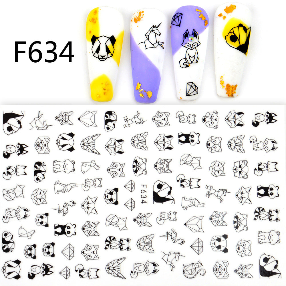 Japanese Three-dimensional 5D Embossed Nail Stickers