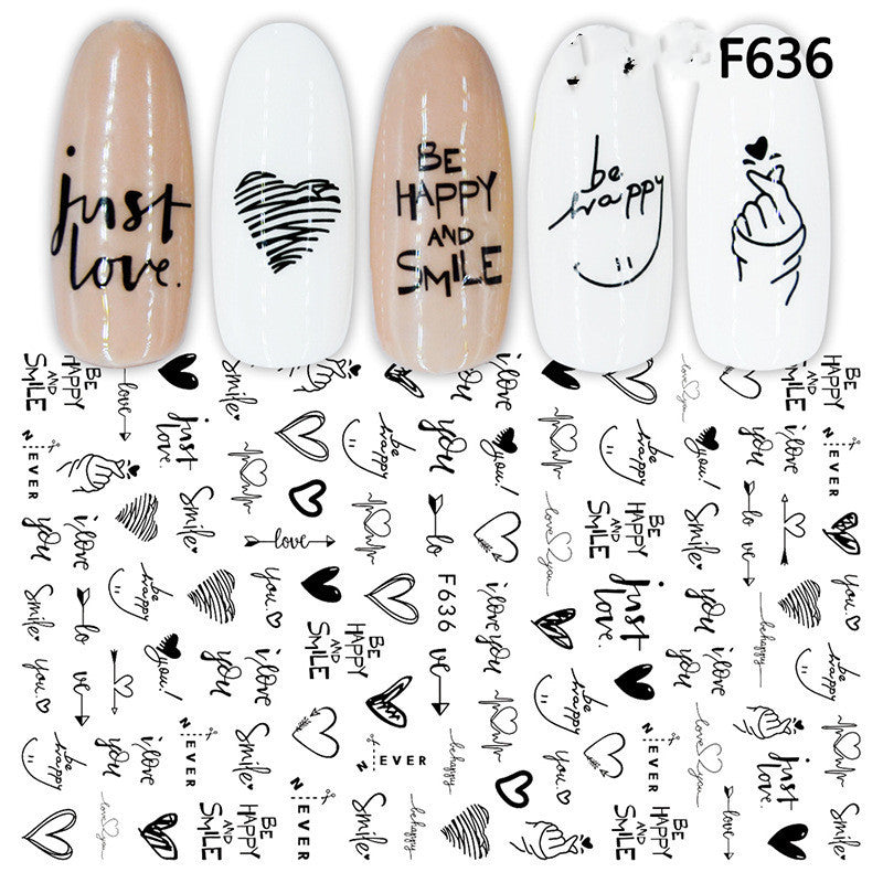 Japanese Three-dimensional 5D Embossed Nail Stickers