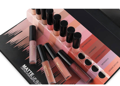 12-Color lip gloss set