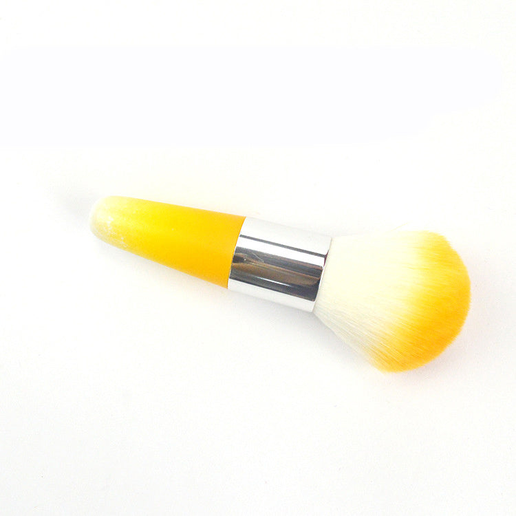 Color plastic makeup brush