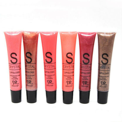 SR Hose Water-sensing Lip Gloss With Pearlescent Gold Moisturizing Temptation Lip Gloss