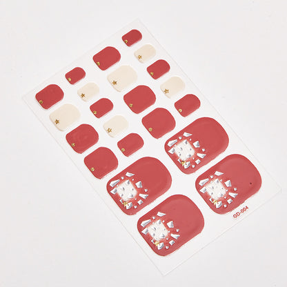 Nail stickers foot stickers 22 small stickers waterproof nail stickers foot nail stickers