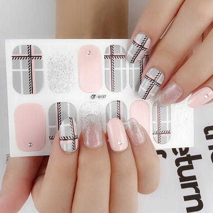 Autocollants imitation nail art Autocollants 3D pour ongles chauds