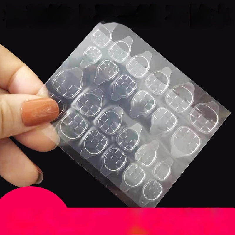 Upgraded Ultra-thin Jelly Glue Nail Stickers Super Sticky Fake Nails Double-sided Wearable