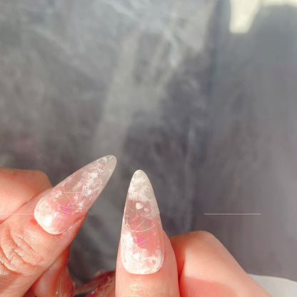 Autocollants pour ongles polarisés Fairy White de haute qualité