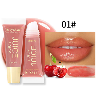 Natural Long Lasting Moisturizing Mirror Lip Gloss Fruit Taste Toot Lip Moisturizing Water Light Lip Gloss