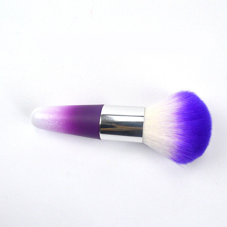 Color plastic makeup brush