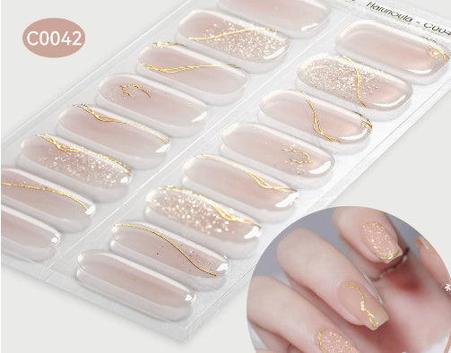 Nail Stickers UV Gel Nail Sticker Semi-curing