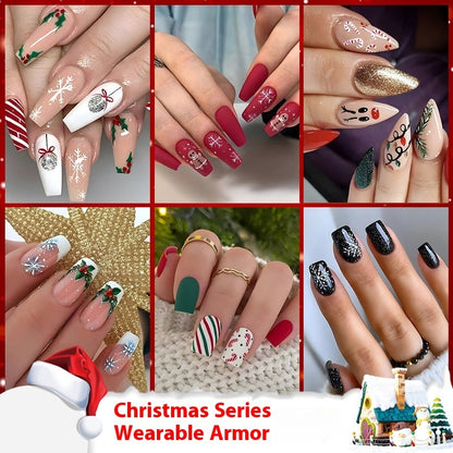 Christmas Wear Fake Nails Nail Sticker