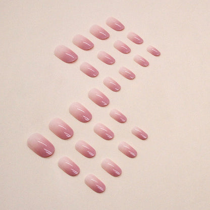 Gradient Girl Pure Desire Oval Fake Nails