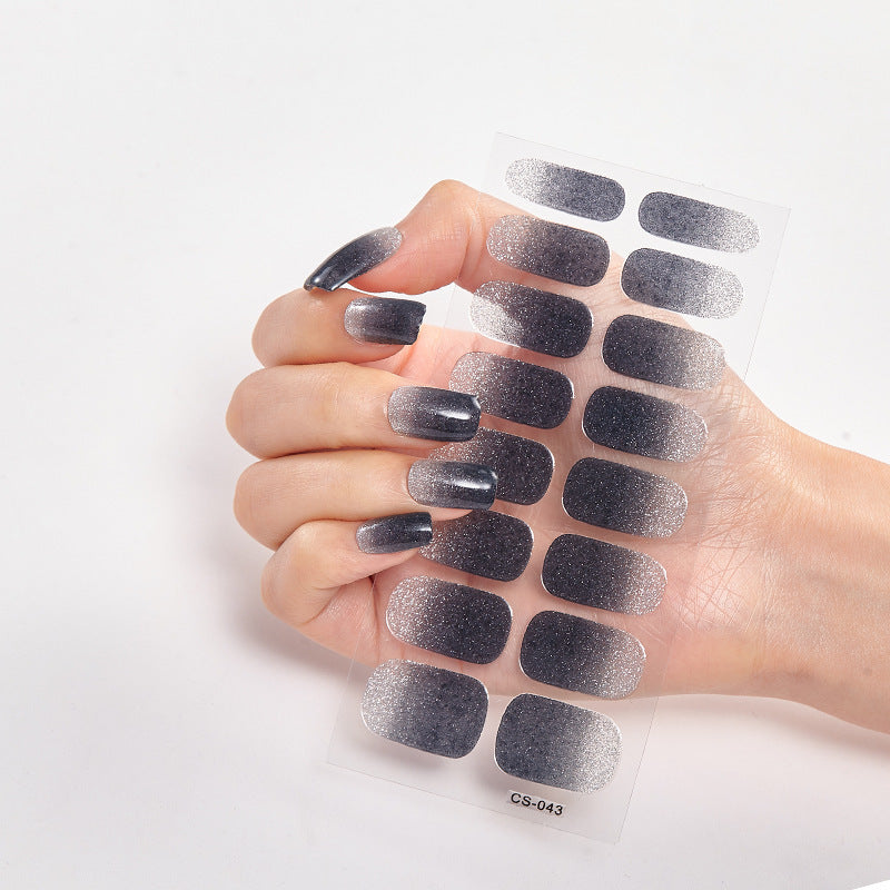 Solid Color 16 Small Stickers Nail Stickers Simple Nail Stickers