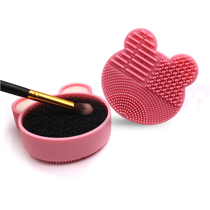 Boîte de nettoyage pour pinceaux de maquillage