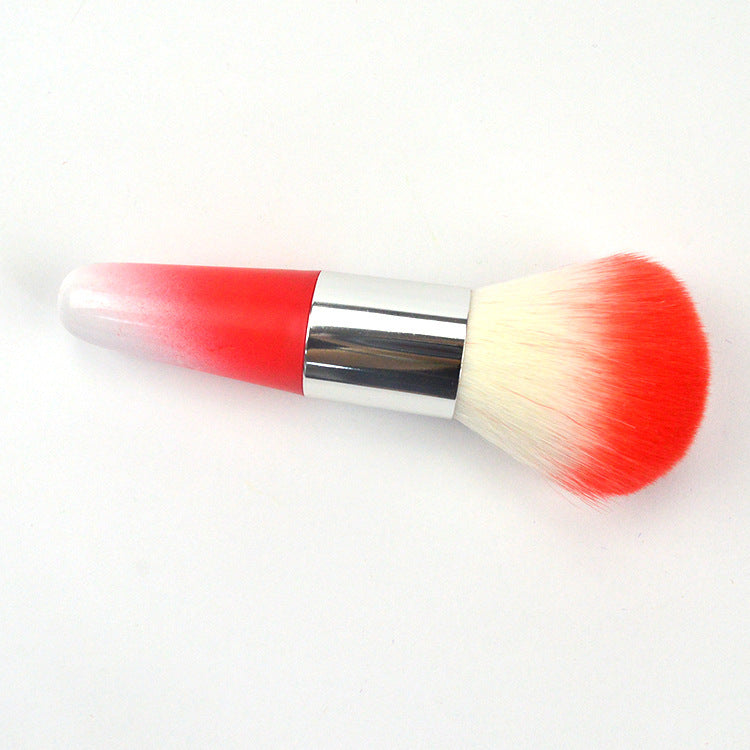 Color plastic makeup brush