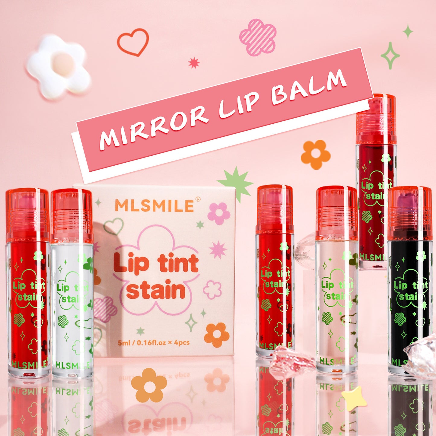 Makeup Ball Lip Gloss Lip Stain Suit Lasting Moisturizing