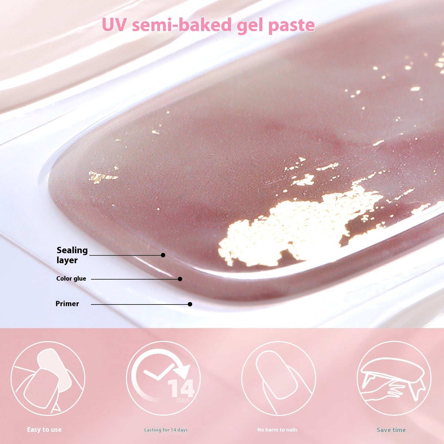 Nail Stickers UV Gel Nail Sticker Semi-curing