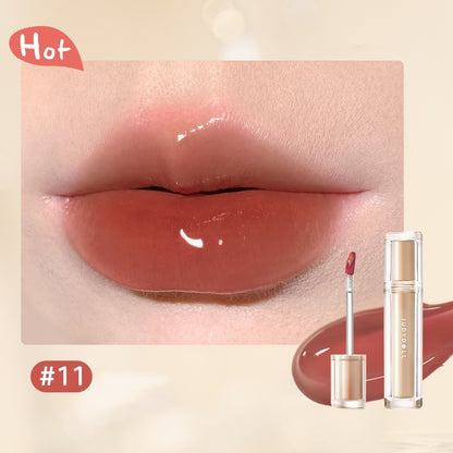 Iced Tea Mirror Lip Glaze Mirror Water Gloss Lip Gloss Glass Jelly Lip Brown Lipstick