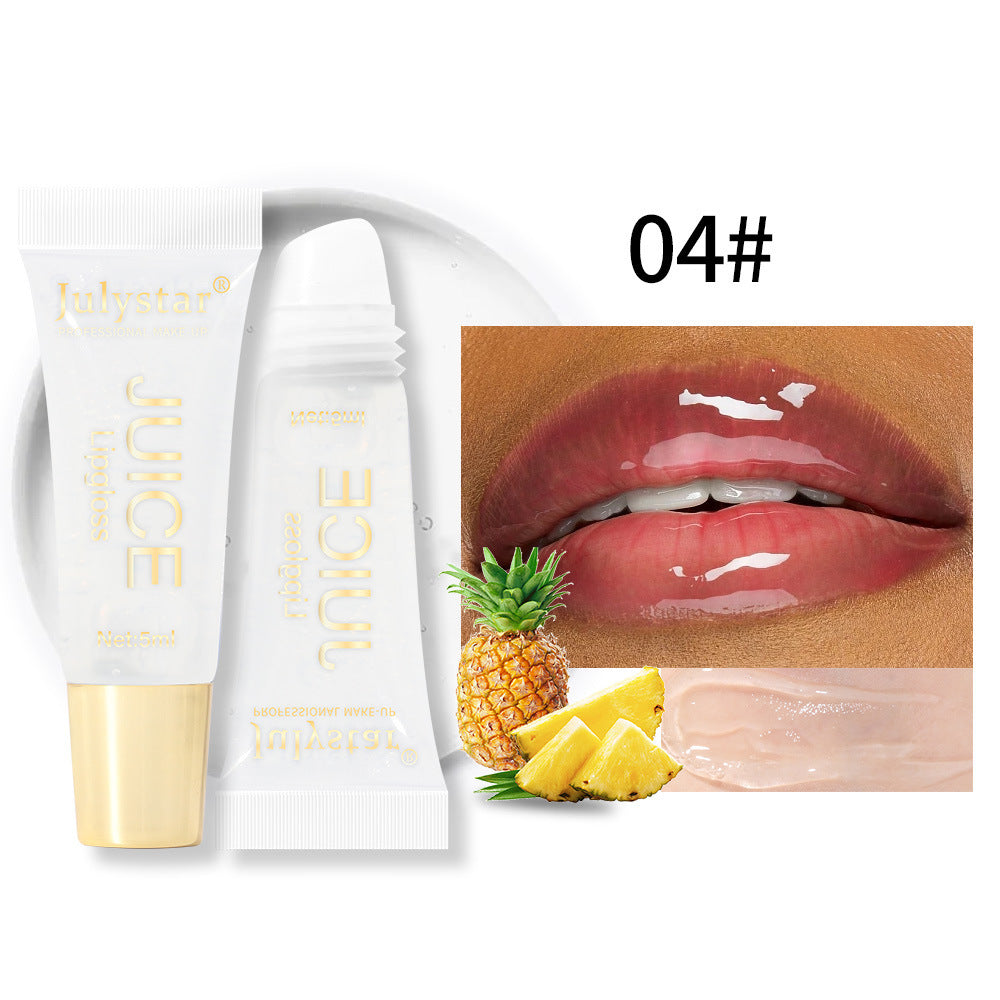 Natural Long Lasting Moisturizing Mirror Lip Gloss Fruit Taste Toot Lip Moisturizing Water Light Lip Gloss