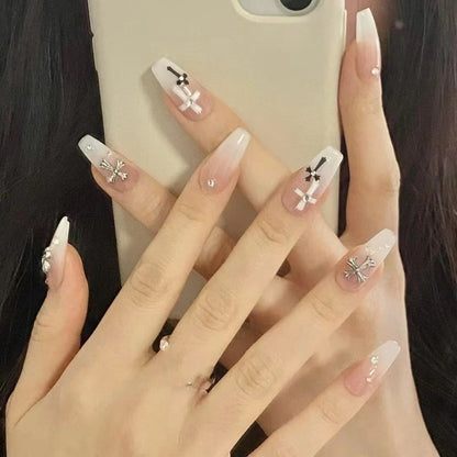 Handmade Wear Armor Classic Old Nail Stickers Fake Nails Removable Finished Product Nail Tip