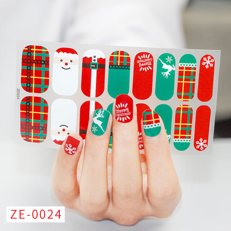 Nail Art Stickers Santa Claus Snowflake Elk