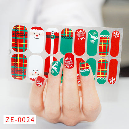 Nail Art Stickers Santa Claus Snowflake Elk