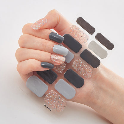 Bronzing Laser Nail Polish Film Fashion Nail Stickers