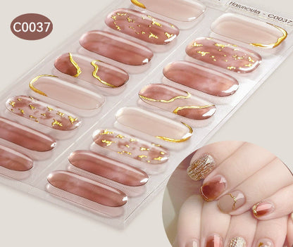 Nail Stickers UV Gel Nail Sticker Semi-curing