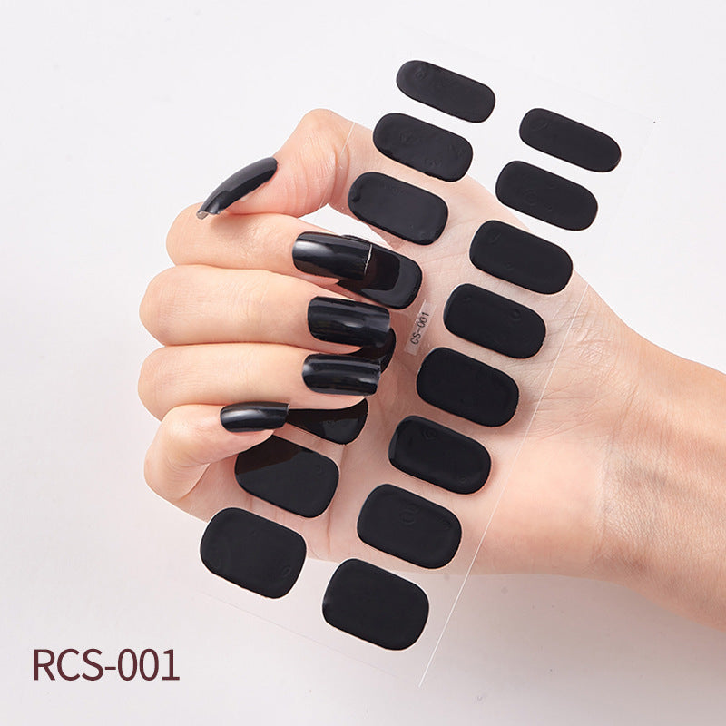 Simple waterproof nail stickers