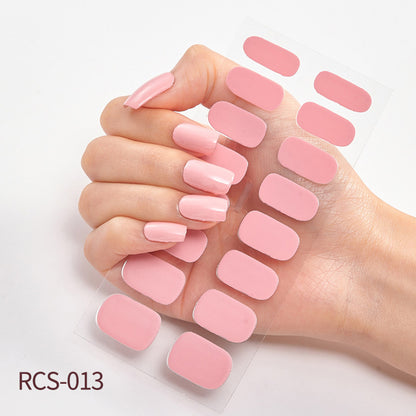 Simple waterproof nail stickers